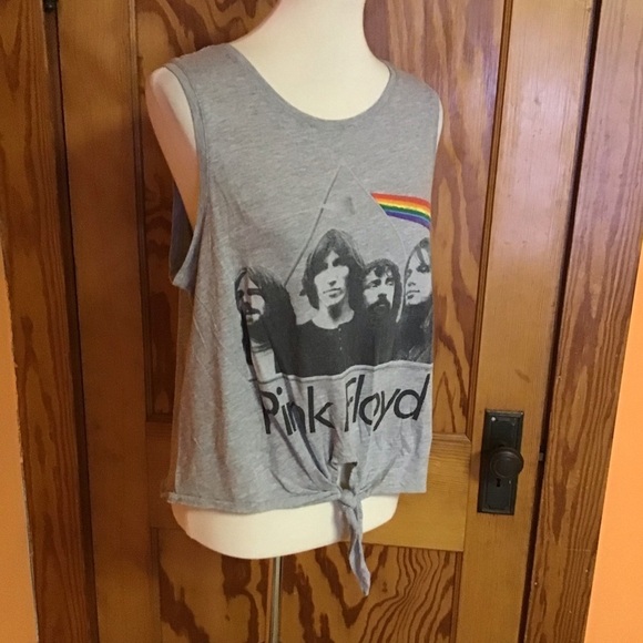 Wetseal Pink Floyd Cropped Belly Top - Picture 10 of 11